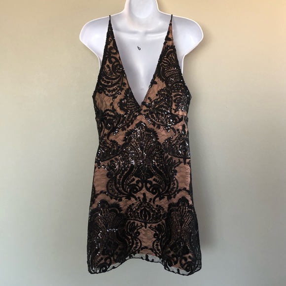 Free People Night Shimmers Sequin Mini Dress NWT - Picture 7 of 9
